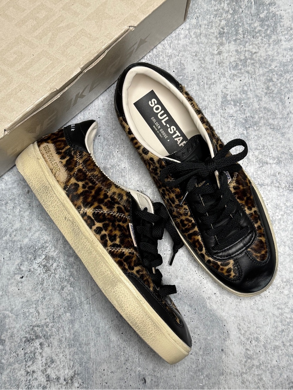 Golden Goose Soul Star Leopard Print 40